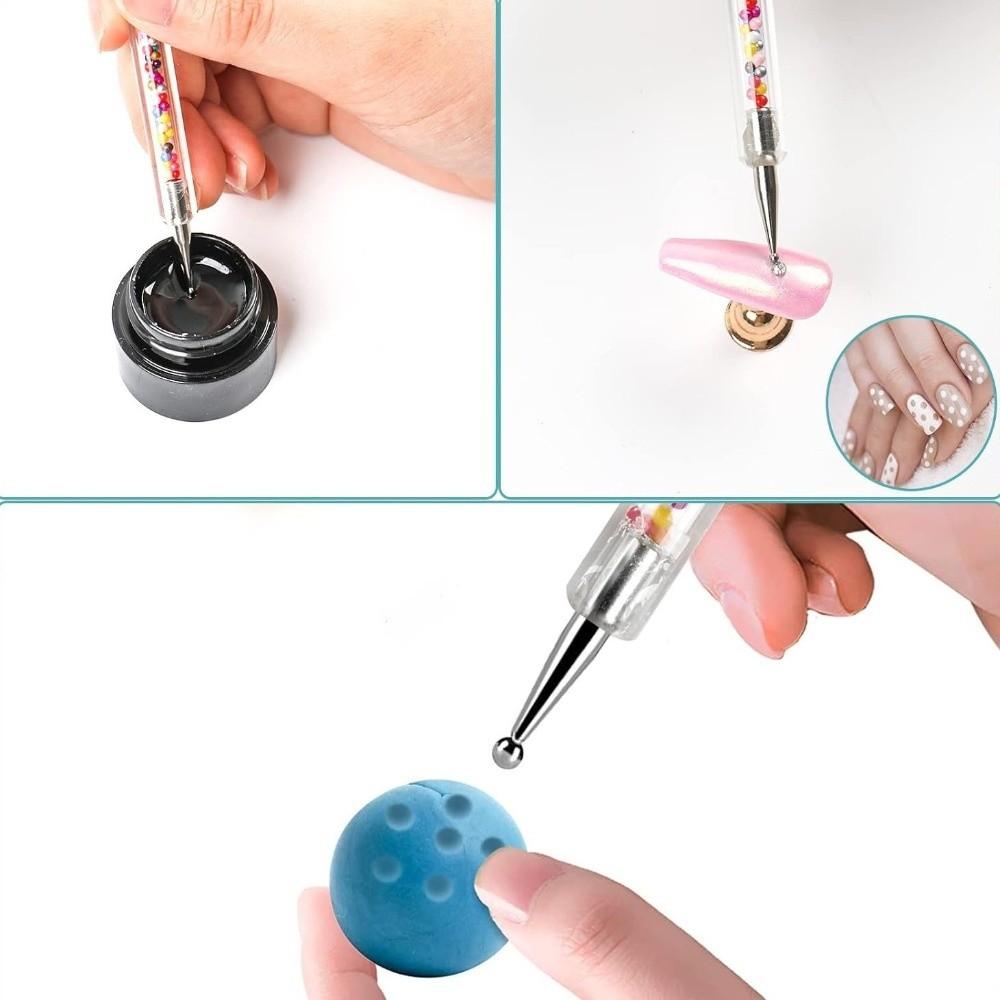 4pcs French Style Nail Art Brush Double Head Nail Art Point Pen Painting Manicure Tool  Manicure Use