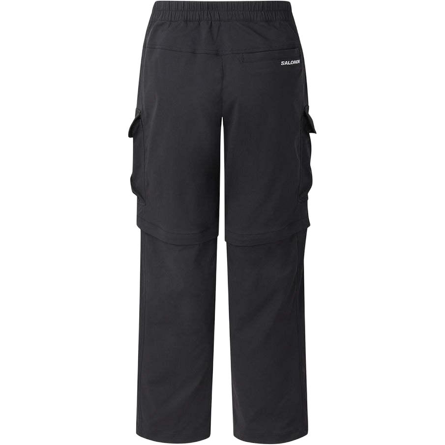 Salomon Solid Color Detachable Elastic Waist Cargo Pants Unisex Pants Black LC2571400