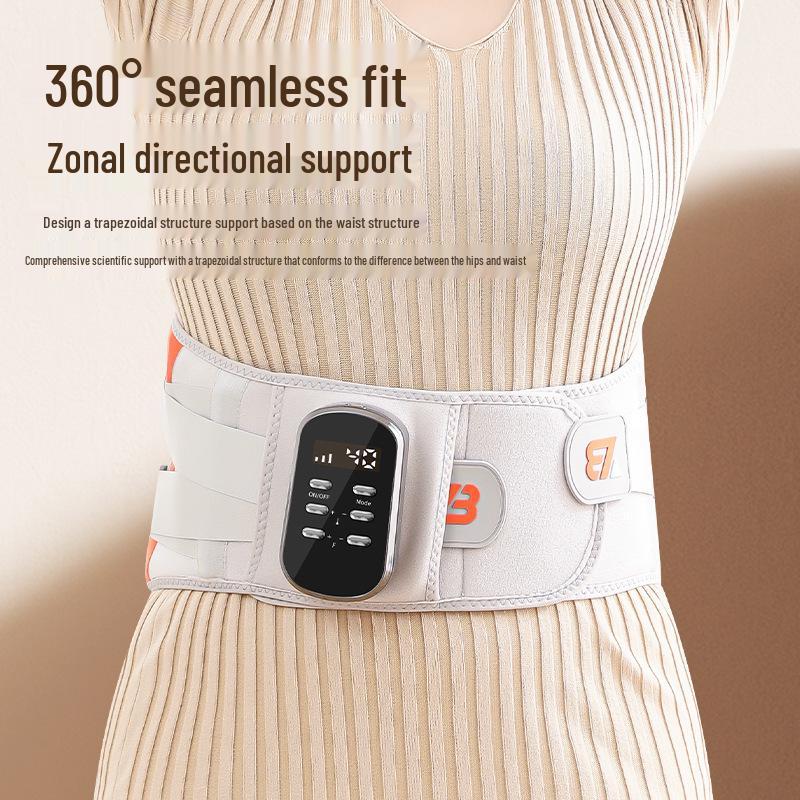 Smart Heated Lumbar Support Massager with Pneumatic Massage and Steady Temperature Control