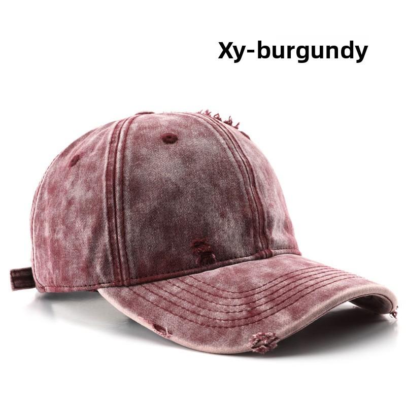 Vintage Style Cotton Baseball Cap With Sun Protection For Outdoor Activities
