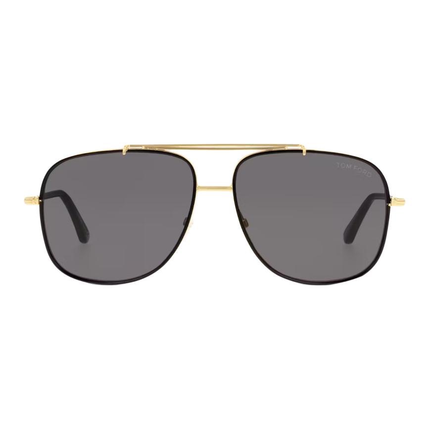 Tom Ford Metal Pilot Sunglasses With Thin Frame Men sunglasses Gold FT069330A