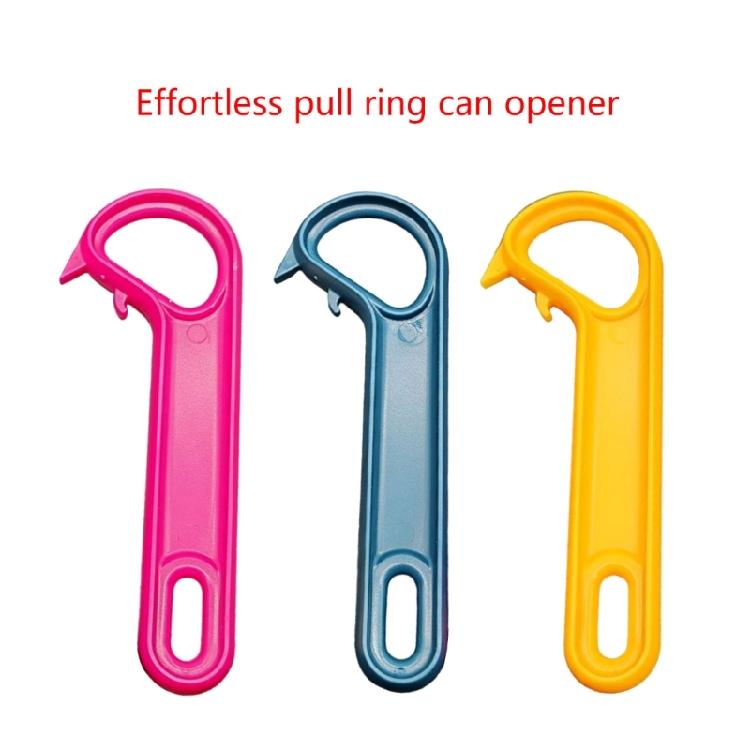 Manual Tin Can Opener Drink Beer Beverage Can Opener Plastic Ring Pull Can Tin Opener for Elderly Family Easy to Use