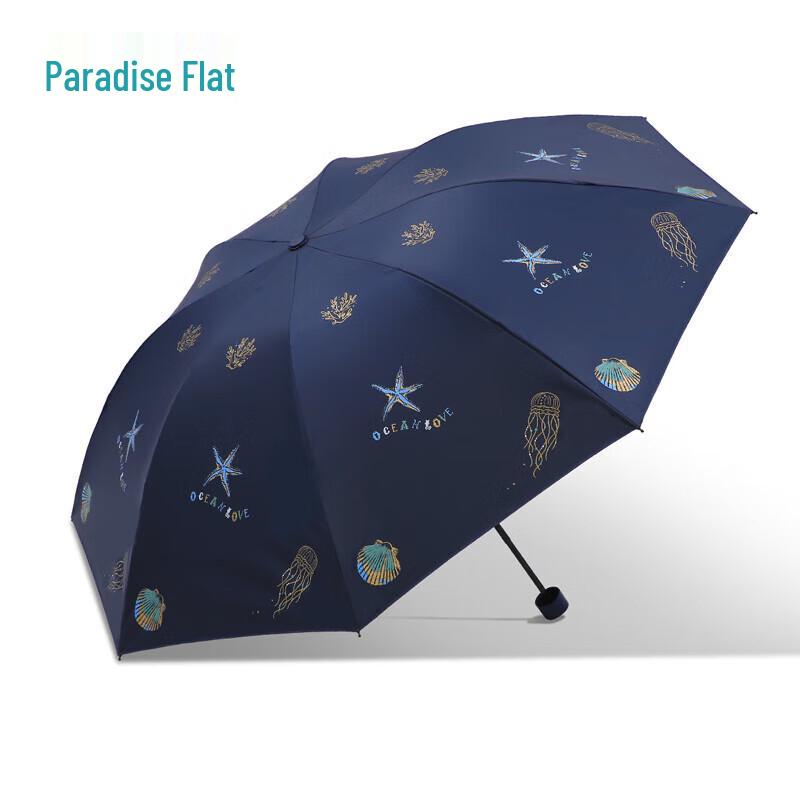 Heaven Umbrella Portable 3-Fold UV Protection Rain/Sun Umbrella