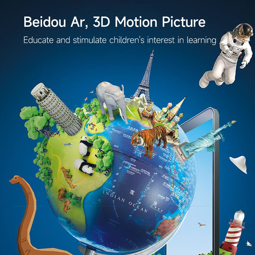 360-degree Rotating Student Globe Geography Educational Decoration