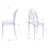 Transparent Ghost Devil Chair Ins Northern Europe Plastic Crystal Makeup Chair Modern Concise Originality Dining Chair