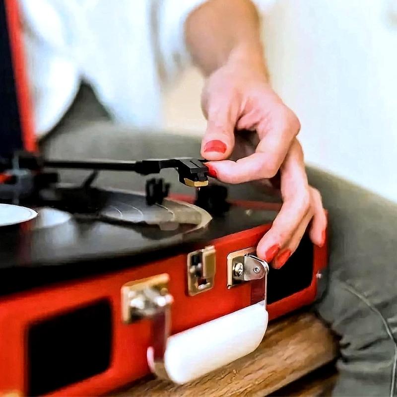 Diamond Tip Record Player Needle Cleaning Brush Phonograph Part Needle Replacement Plastic Texture for Record Players