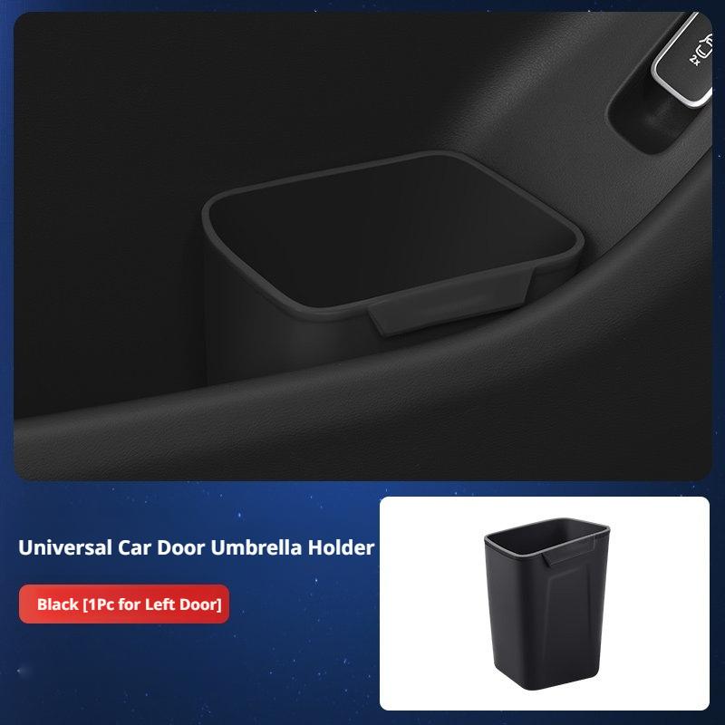 

SEAMETAL Universal Car Door Umbrella Holder & Trash Bin 2-in-1 Storage Box For Garbage Umbrella Silicone Car Door Organizer Left 1PC чёрный