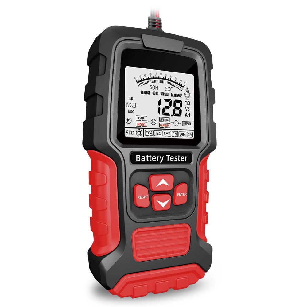 Tester inteligent E-FAST 12V/24V pentru baterii auto cu afișaj digital pentru măsurarea rezistenței interne