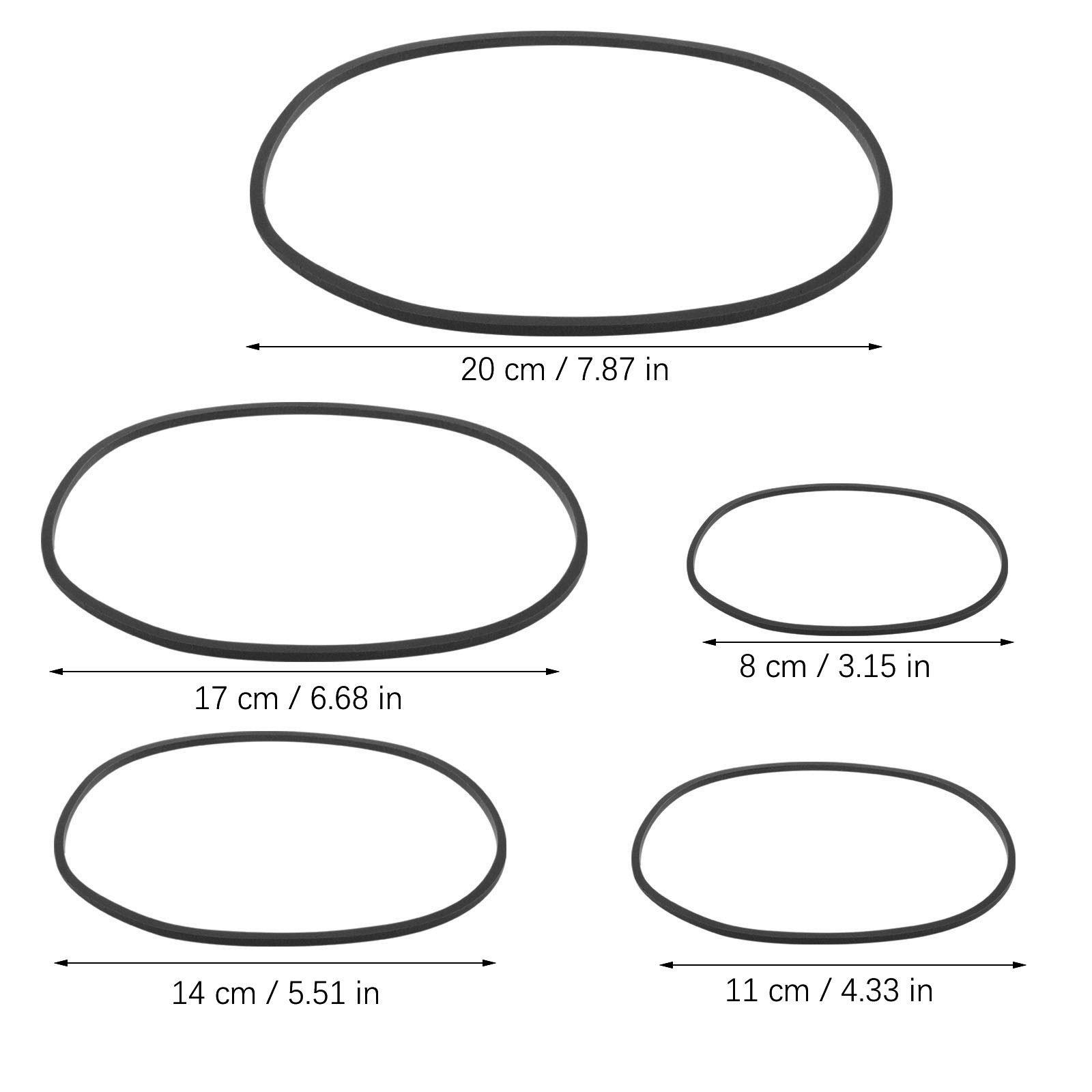 5Pcs Aquarium Floating Plant Rings Reusable Eva Floating Plant Holder Fish Feeding Ring Fish Tank Isolation Accessories чёрный