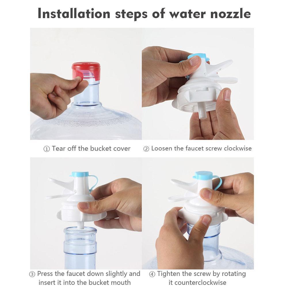 Drinking Fountain Gallon Water Bottle Jug Dispenser Stand Holder Nozzle Tap Bottled Water Stand Camping Storage Holders & Racks