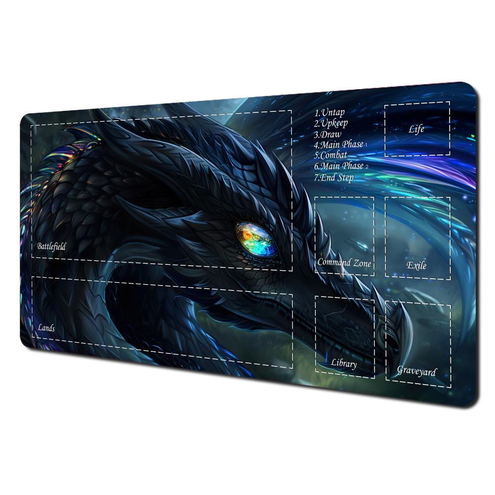 Fantasy Green Forest Playmat Nature Scenery Large Tcg Card Game Mat NonSlip Rubber Desk Pad For Gaming