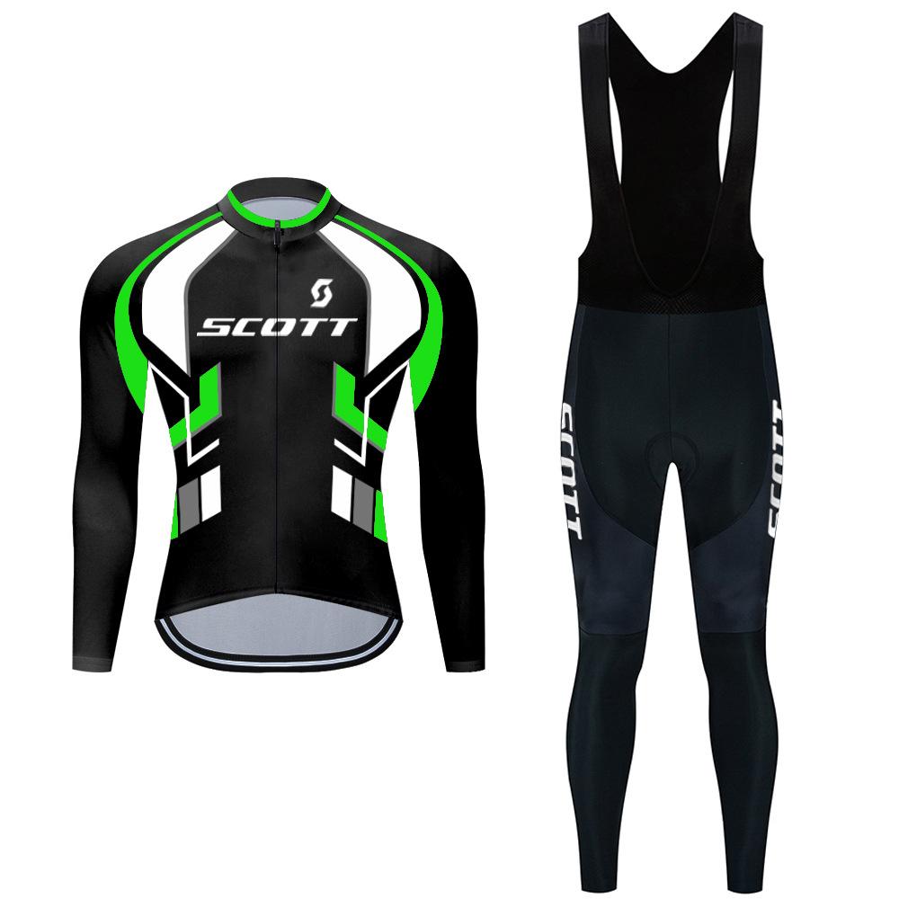 2026 Autumn Breathable Cycling Suit Autumn and Winter Cycling Suit Long Sleeve Strap Suit Mountain Road Bike