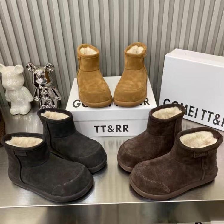 

Kapibara big head ugly cute snow boots women s 2025 winter new bread shoes non-slip velvet warm short boots 35