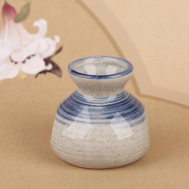 Chinese Style Ceramic Toothpick Holder Mini Retro Cotton Swab Storage Jar Simple Small Vases Decor Toothpick Dispenser Box
