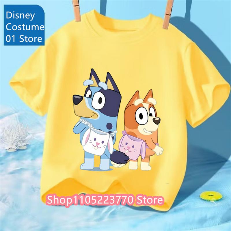 Cartoon Kids T-Shirt Short Sleeve Print Comfortable for Boys and Girls Daily Use