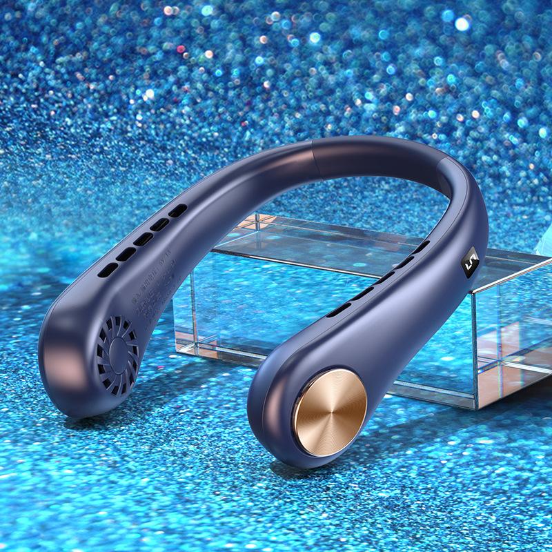New Mini Neck Fan Portable Bladeless Hanging Neck Rechargeable Air Cooler Hanging Convenient Outdoor Mini Summer Sports Fans