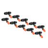 10Pcs Garden Tee with Adjustable Misting Nozzle for 8/12 Tube Irrigation Accessories