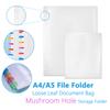25Pcs A4 A5 Plastic Punched Pockets Folders Filing Mushroom Hole Loose Leaf Documents Sheet Protectors Transparent Folder Bag