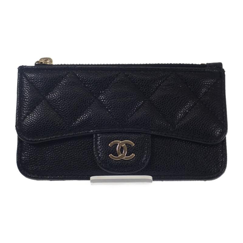Chanel AP2570_B10583_C3906 Card Case Black Women