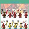 Série Heróis Conjunto de Figuras de Ação de Blocos de Construção Wolverine e Deadpool