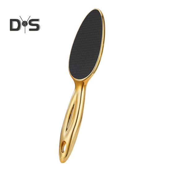 

Венозберігаюча пилка для ніг з ергономічною ручкою для скрабування ніг з наносклом для легкого видалення мозолів та відмерлої шкіри золотистий