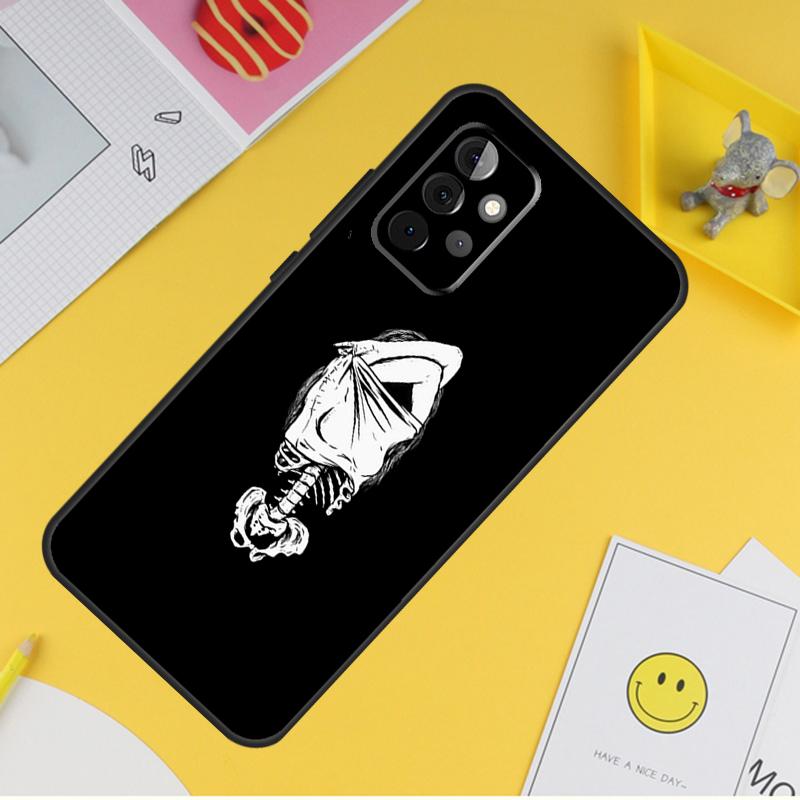 Aesthetics Skeleton Case For Samsung Galaxy A54 A34 A14 A56 A52 A53 A16 A26 A36 A55 A35 A15 A32 A12 A33 A13 A17