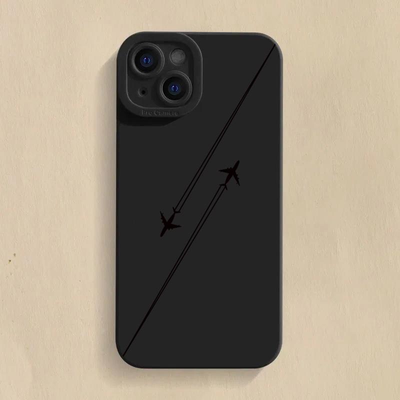 Coque de téléphone Desian inspirée du voyage en avion pour iPhone 15 14 11 12 13 16 Pro Max Mini 7 8 Plus X XR XS Max 16E SE