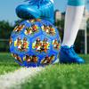 Billie Eilish Print Size 5 Soccer Ball, PU Wear Resistant Football for Match Training and Daily Practice, Birthday Gift for Soccer Fans