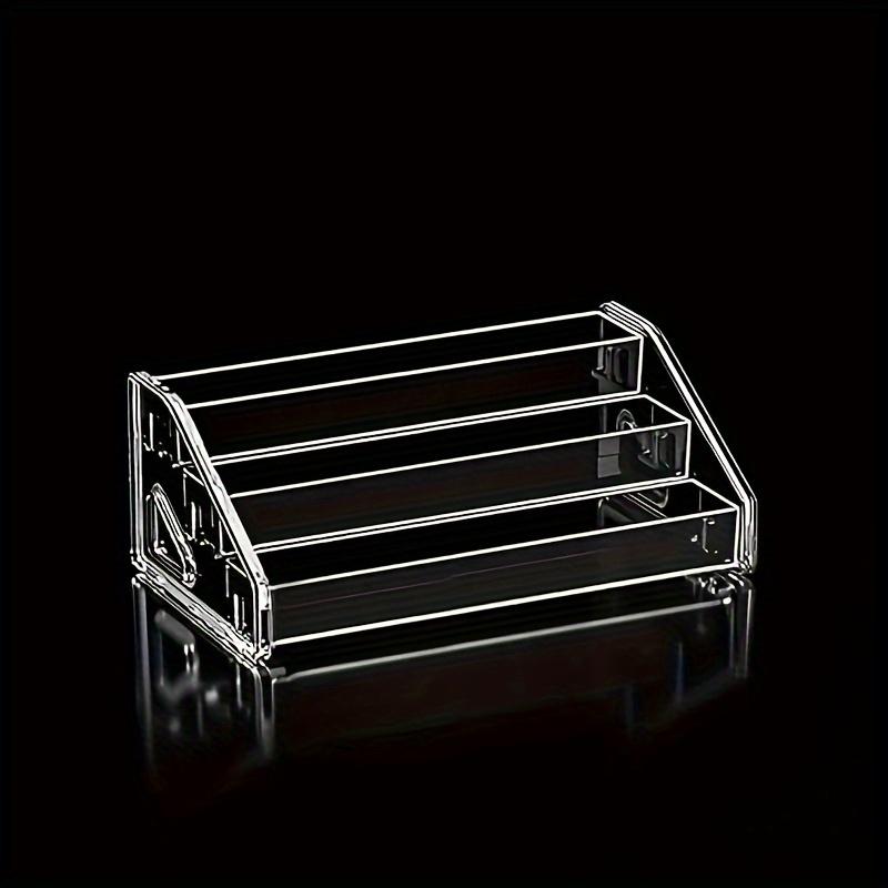 

Transparent Multi-Layered Display Rack for Nail Polish, a Tiered Organizer for Cosmetics, Lipsticks, And Figurines on The Deskto