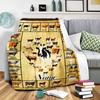 Custom Cow Breeds Home Customize Your Name Blankets Comfortable Soft Lightweight Allseason Multipurpose Blanket For Picnics Sofas Offices Beds Living