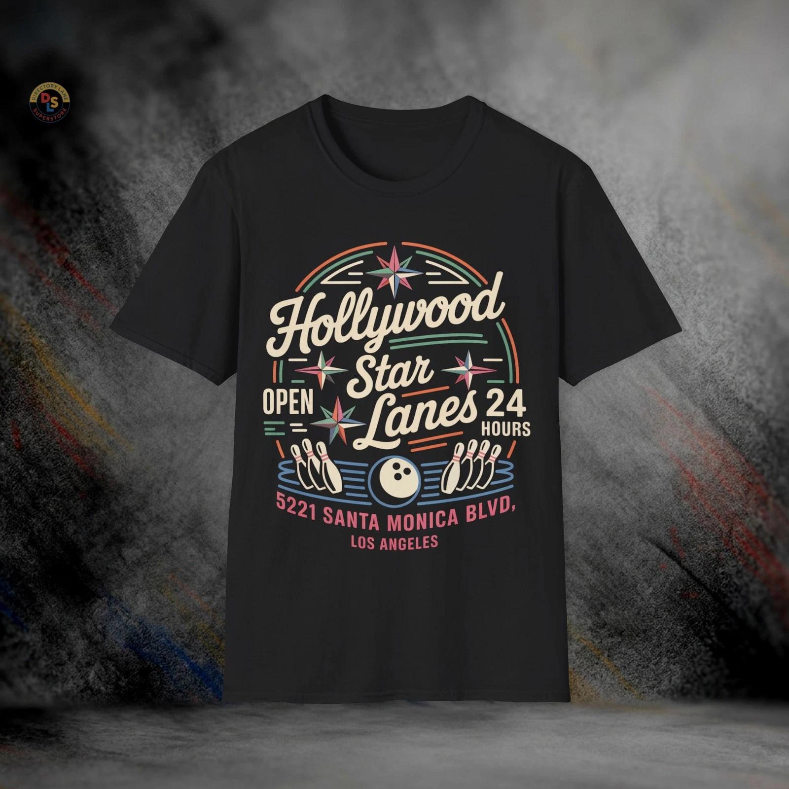 Hollywood Star Lanes Bowling Lebowski T-Shirt | Softstyle Tee L
