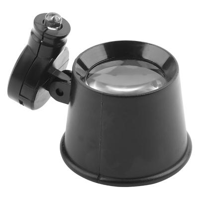 Loupe LED 10X Loupe d'œil Loupe à bijoux Verre simple grossissant Outil de réparation de montres