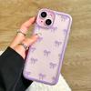 Bowknot Phone Case or iPhone 16 15 14 13 12 Pro Max Cute Soft Clear Bowknot Case Candy Cover
