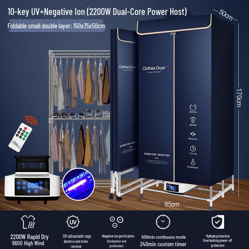Foldable Household & Dormitory Underwear and Baby Dryer Cabinet & Rack