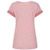 Lazy Jacks Womens/Ladies Striped Roll Sleeve T-Shirt