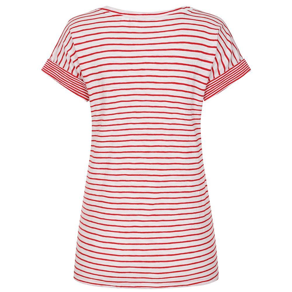 Lazy Jacks Womens/Ladies Striped Roll Sleeve T-Shirt