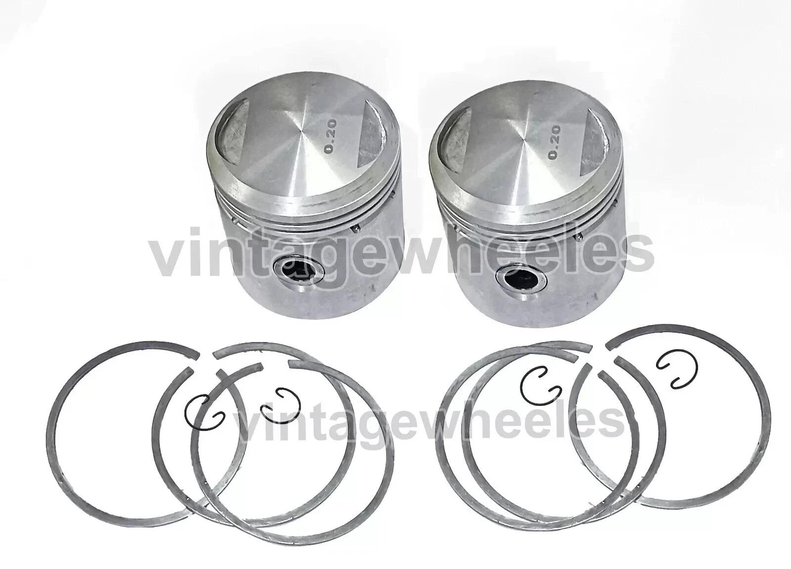 

BSA 650cc A10 OHV Models Oversize Piston Kit + 0.20mm + Ring & Circlip Set 1950s