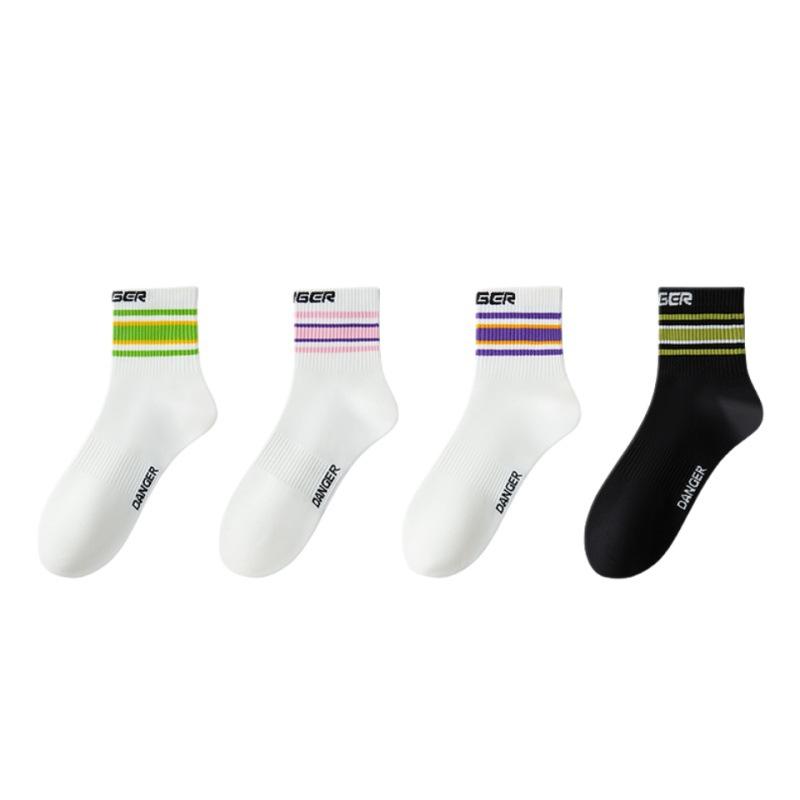 Women's Summer Thin and Fashionable New Anti Odor Mid Calf Cotton Socks