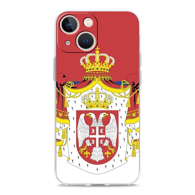 Phone Case For iPhone 17 Cases iPhone Air 16 15 12 13 14 Pro Max 7 8 Plus 16Pro iPhone11 Soft Cover Serbia flag Badge
