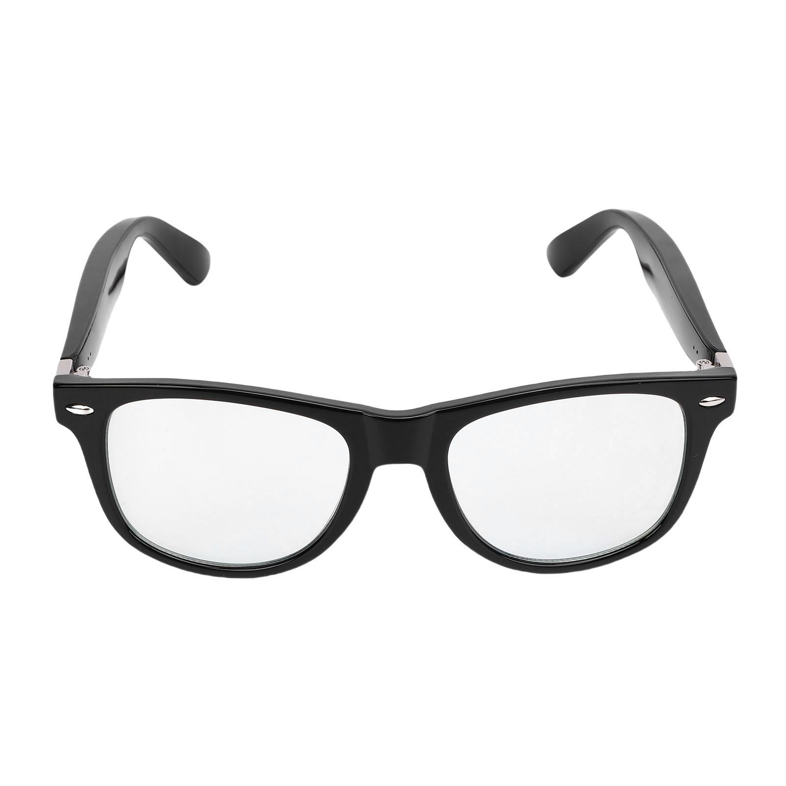 

Smart BT Eyeglasses Multifunctional Open Ear Clear Sound Voice Call Smart Glasses for Driving Fishing Listening Music Black