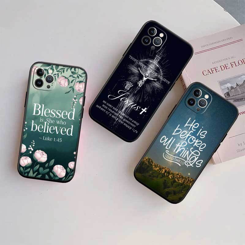 Bible Verse Jesus Christ Case for Samsung M55 M35 M15 A02 A05S A05 A06 A15 A12 A13 A10 A16 A20 A22 A24 A25 A30 A31 A32 A33 A35 A42 A50