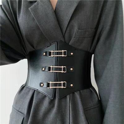 European and American Elastic and Tight Waist, Wide Waist Seal, Women's Decorative Shirt, Suit Skirt, Belt for Women