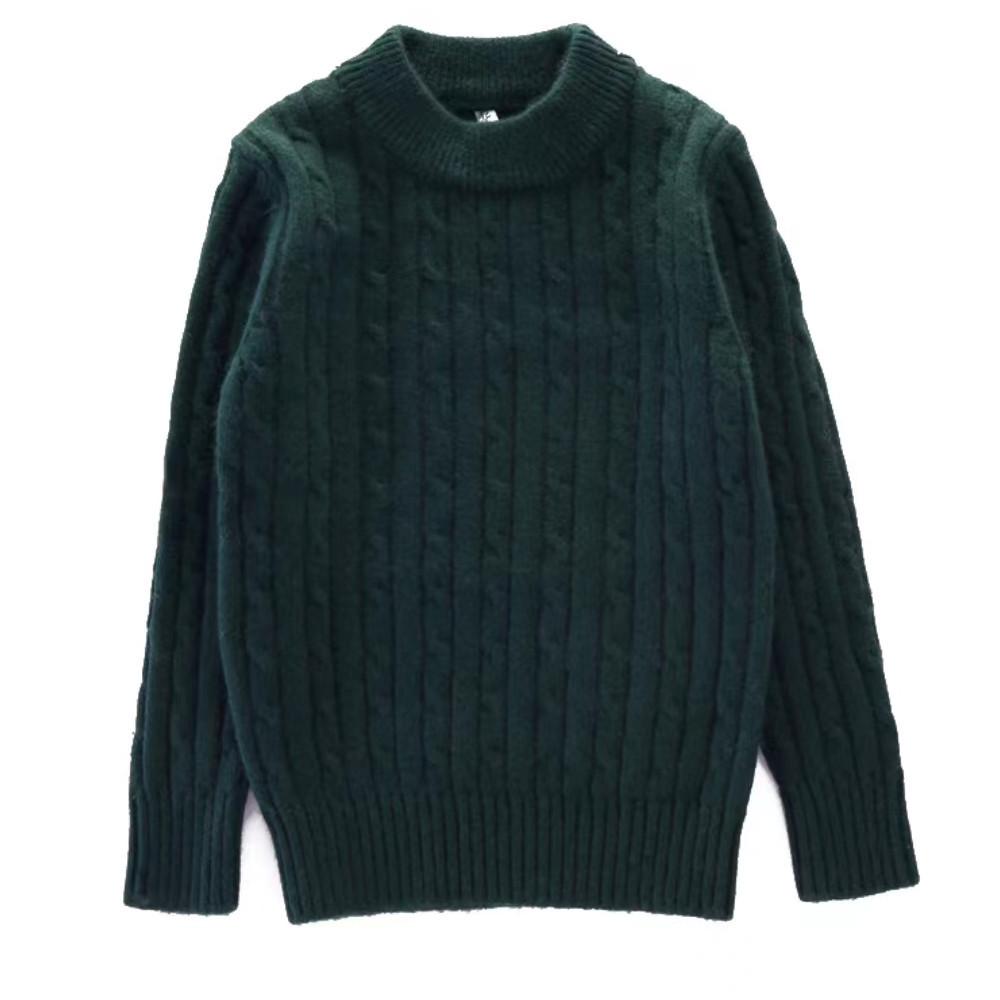 Children's Cashmere Sweater: Boys' and Girls' Thick Knitted Pullover for Autumn and Winter