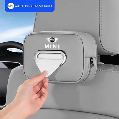 AAFF1 Car Tissue Paper Box Installed In Sun Visor Armrest Box For MINI Cooper R56 F56 R50 JCW Cabrio Aceman Countryman Clubman