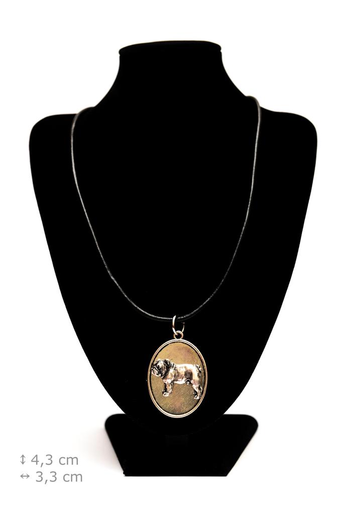 Bulldog, English Bulldog, British Bulldog I – Necklace with a dog, pendant for a dog mom | Art-Dog