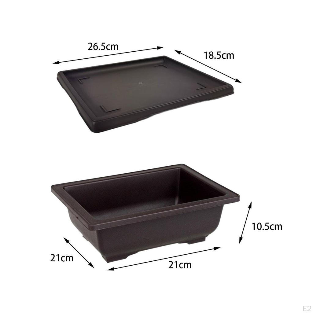 Durable Plant Pots with Tray for Indoor and Outdoor Use