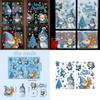 Santa Snowflake And Static Cling Window Stickers Home Decor Christmas For