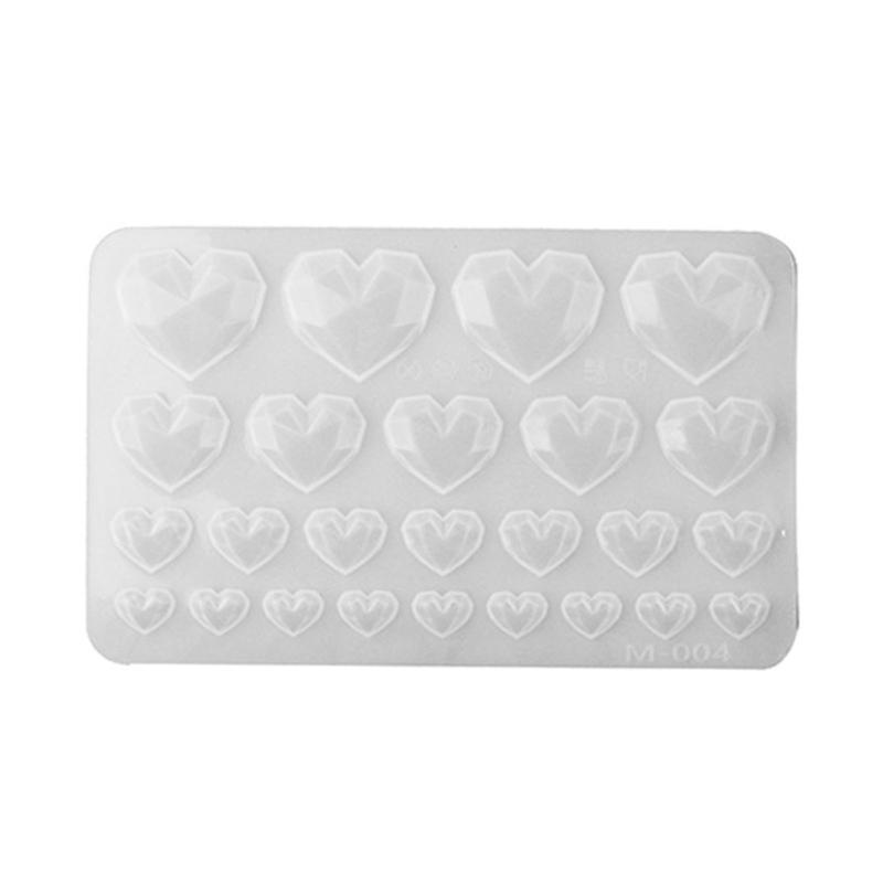 Silicone Mold Love Heart Shaped Pendants Epoxy Resin Molds for DIY Epoxy Resin Crafting Mould Jewelry Making Crafts