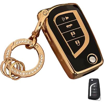 Soft TPU For Toyota Key Fob Cover Accessory Fits For Toyota Fortuner Tundra Camry RAV4 Highlander Corolla