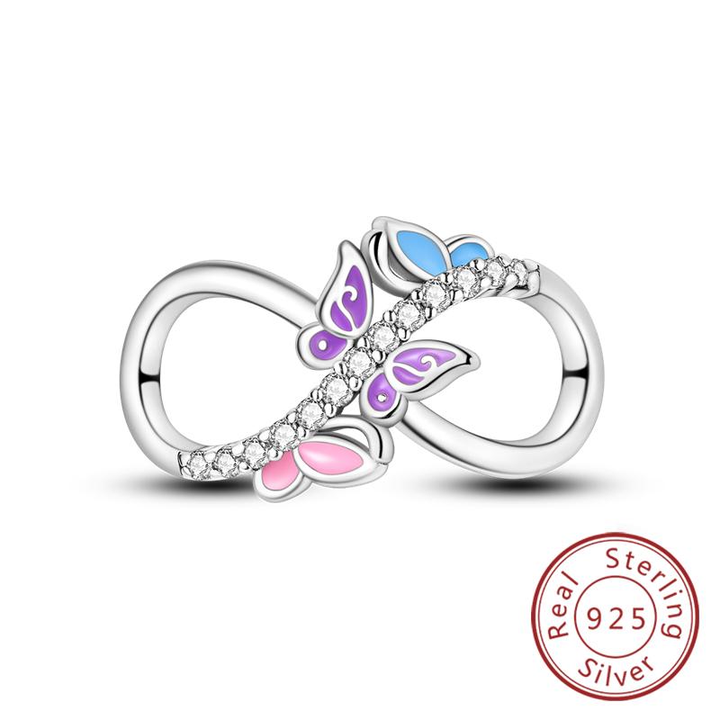 Original Charms Beads Pendan Copper Firefly Bee Butterfly Hummingbird Charm For Bracelets Charm Women Jewelry Gift